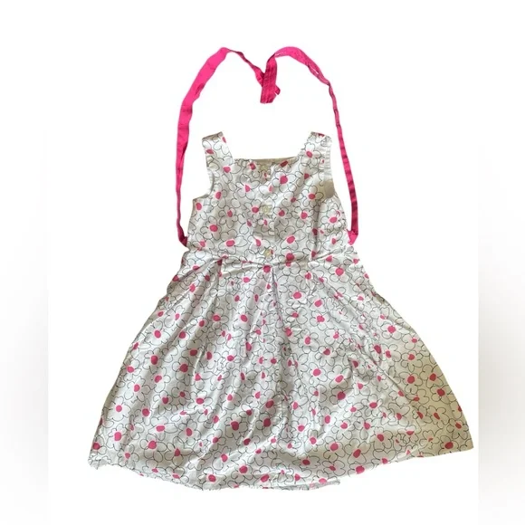 Dollie & Me Girls Floral Print Dress with Pink Highlights - Picture 2 of 4